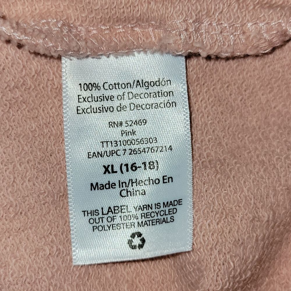 Time & Tru Pink Ruffle Sweater Size XL (16-18) - Picture 4 of 4